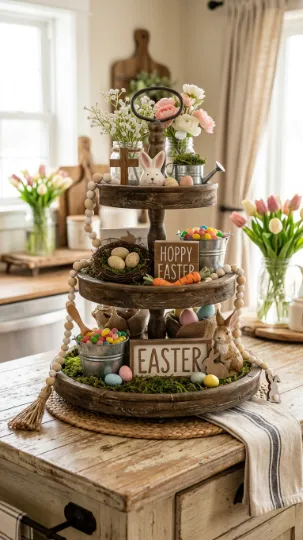 Farmhouse Easter Tiered Tray