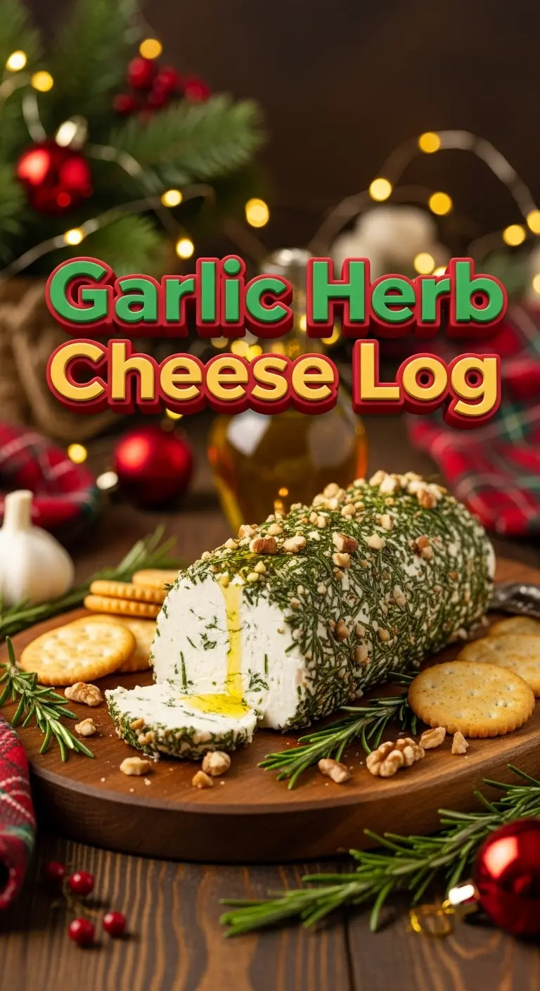 Garlic Herb Cheese Log
