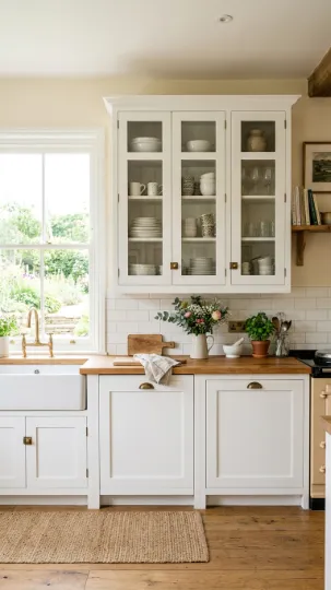 Glass Inserts for a Light, Airy Look