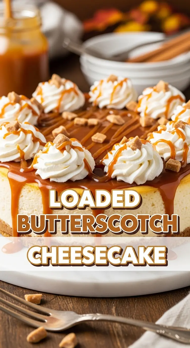 Loaded Butterscotch Cheesecake