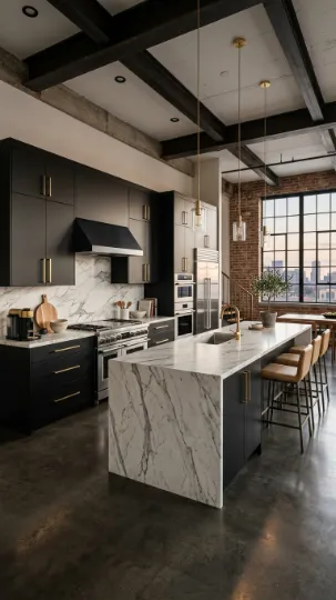 Minimalist Matte Black Aluminium Cabinets