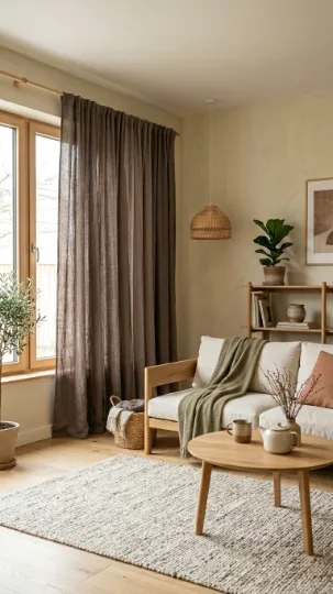 Muted Earth-Tone Panels for a Grounded Feel