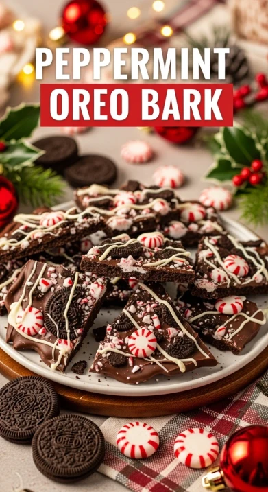 Peppermint Oreo Bark