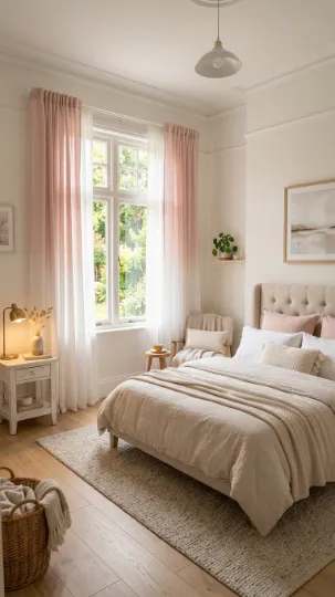 Pink and White Curtain Combos for a Balanced Look