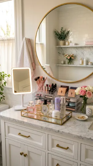 Pretty Vanity Setup Goals