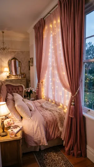 Romantic Pink Curtain Styles for the Lovers at Heart