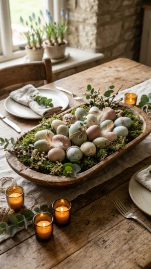 Rustic Easter Egg Centerpiece