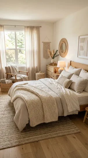 Soft Beige Layers with Natural Accents