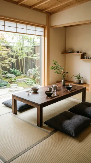 The Low-Profile Modern Japandi Dining Table