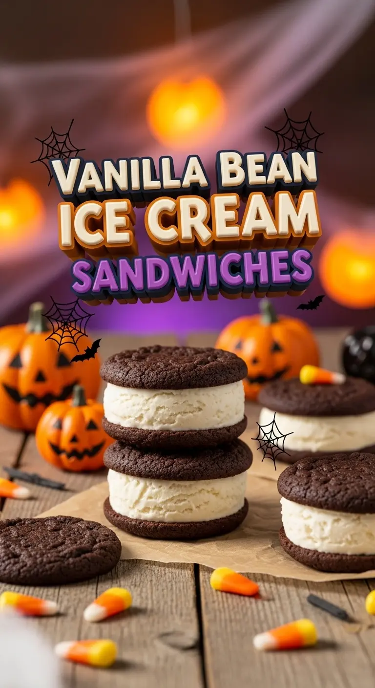 Vanilla Bean Ice Cream Sandwiches