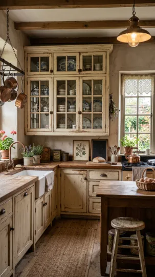 Vintage Farmhouse Kitchen Decor Touches