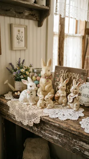 Vintage-Inspired Bunny Accents