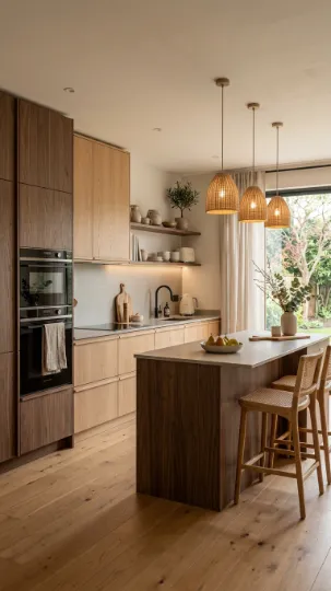 Wood Veneer Handleless Cabinets