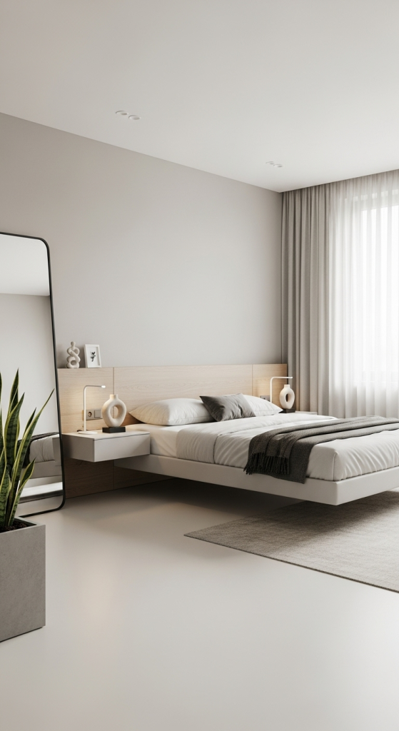 Simplify with Sleek, Clutter-Free Bedroom Setup