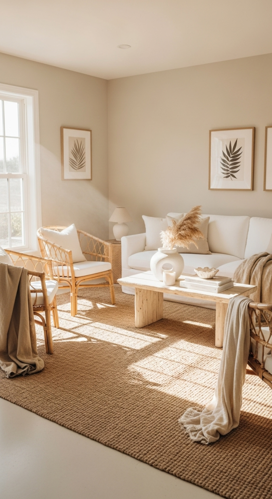 Go for a Neutral Coastal Boho Aesthetic