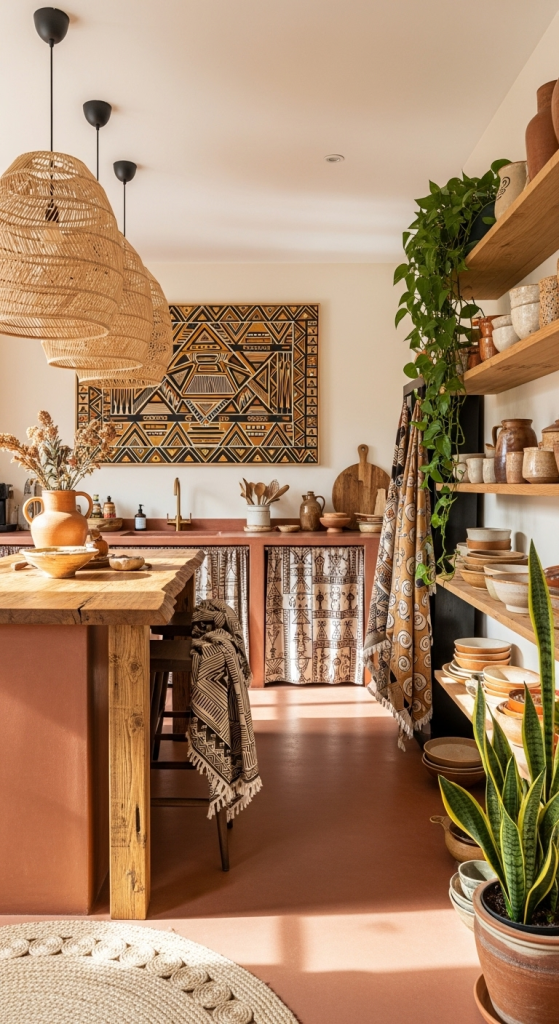 Bold Color Palettes for a Vibrant Afro-Boho Kitchen