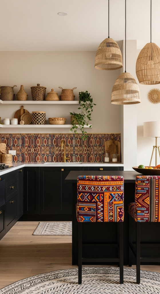 Patterned Tiles and Backsplashes