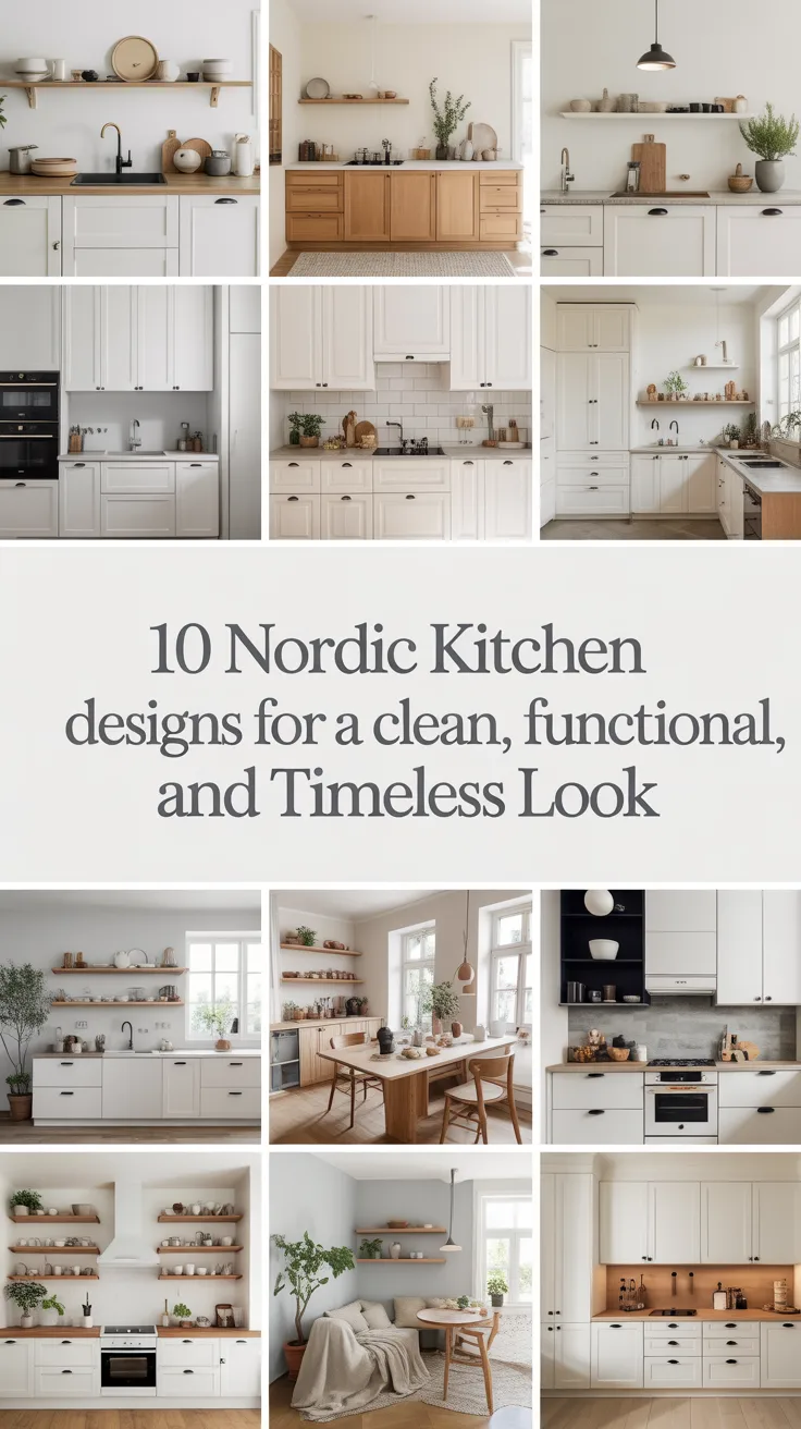 10 Nordic Kitchen Designs for a Clean, Functional, and Timeless Look