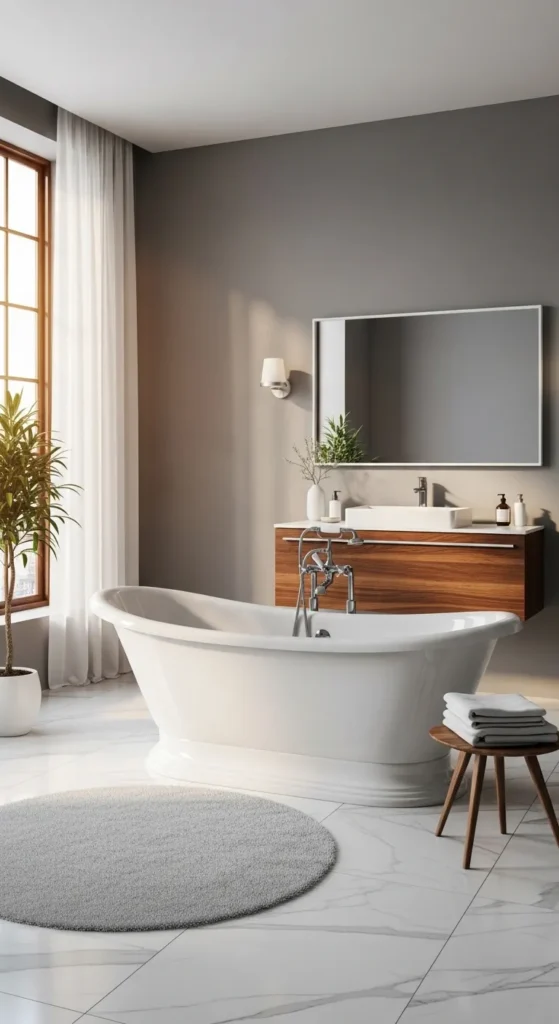 Clawfoot Bathtub as a Focal Point