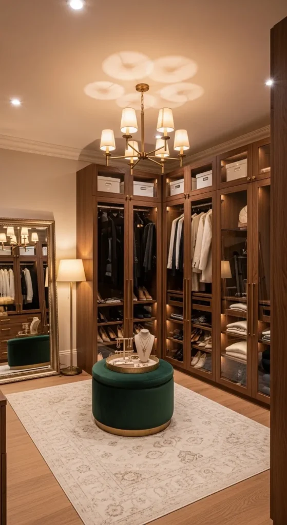 Cozy Seating Area Closet