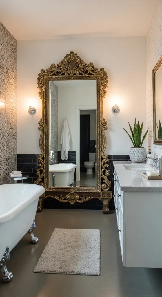 Freestanding Mirrors with Ornate Frames