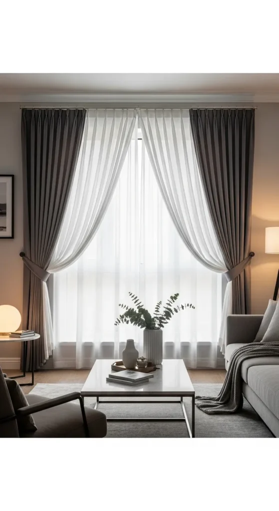 Layered Curtains for Versatility
