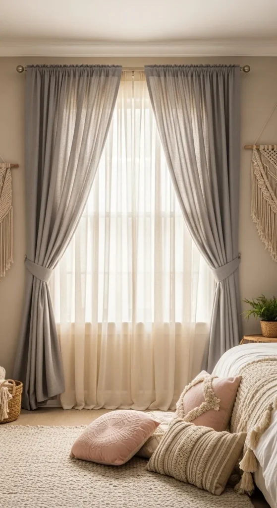 Layered Window Treatments