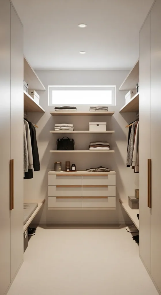 Minimalist Walk-In Closet