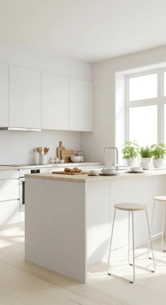 Minimalist White Kitchen