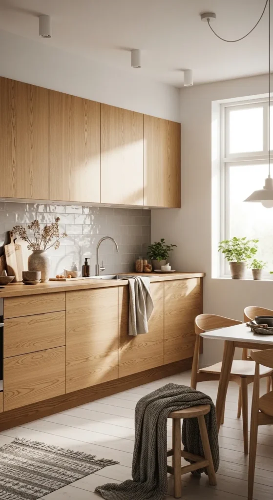 Natural Wood Accents Kitchen