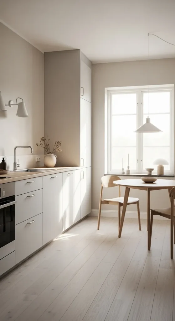 Soft Neutral Color Kitchen