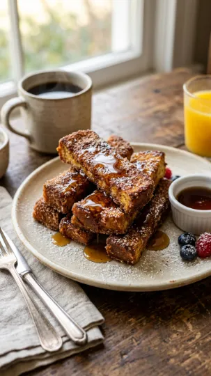 Classic Cinnamon Sugar French Toast Sticks