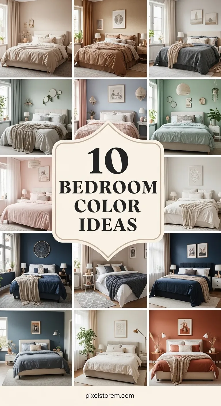 10 Bedroom Color Ideas That Feel Calm and Relaxing