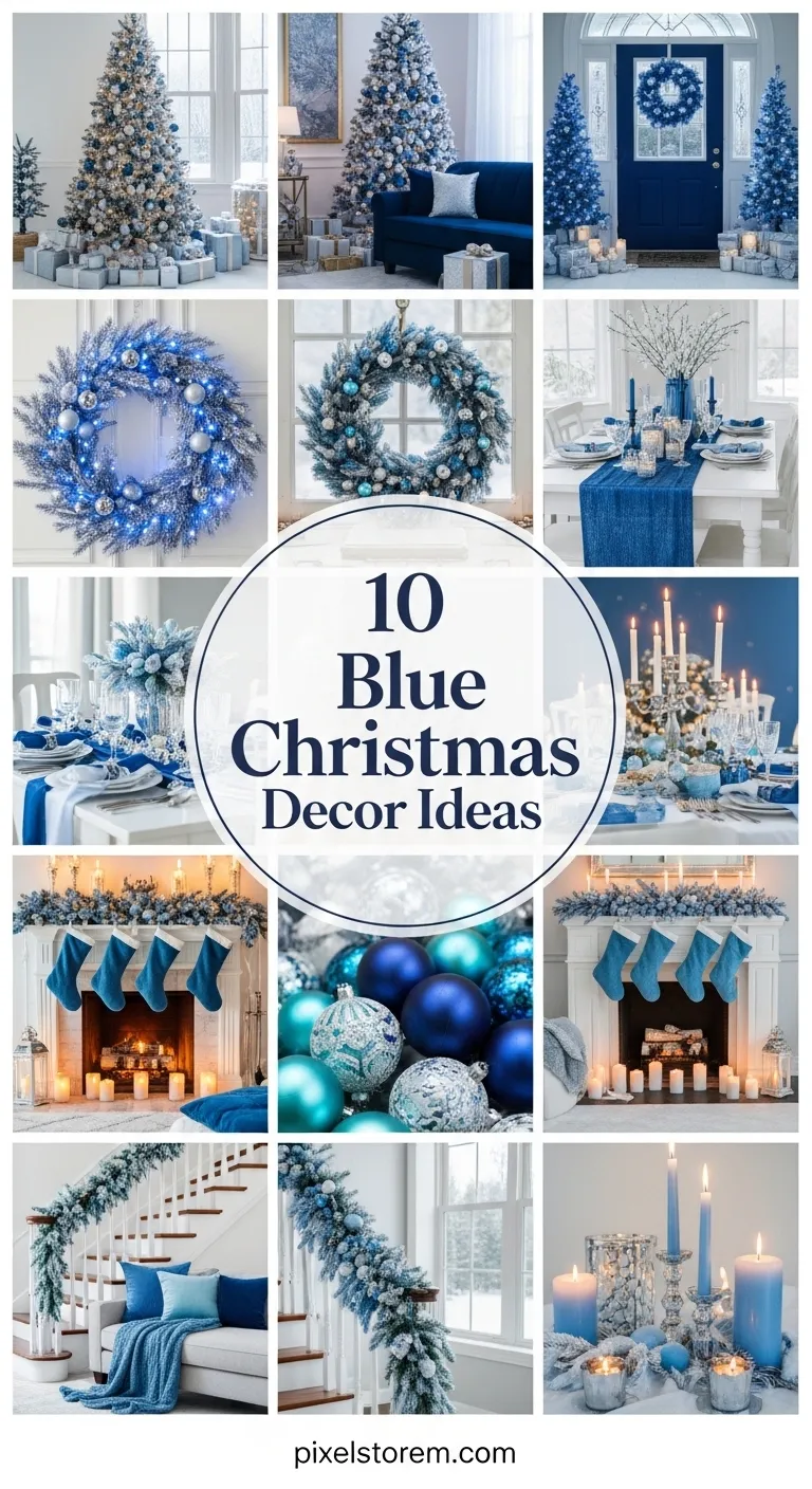 10 Blue Christmas Decor Ideas for a Stylish and Magical Holiday Home