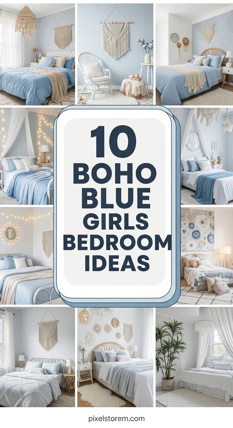 10 Boho Blue Girls Bedroom Ideas for a Dreamy, Cozy, and Stylish Space