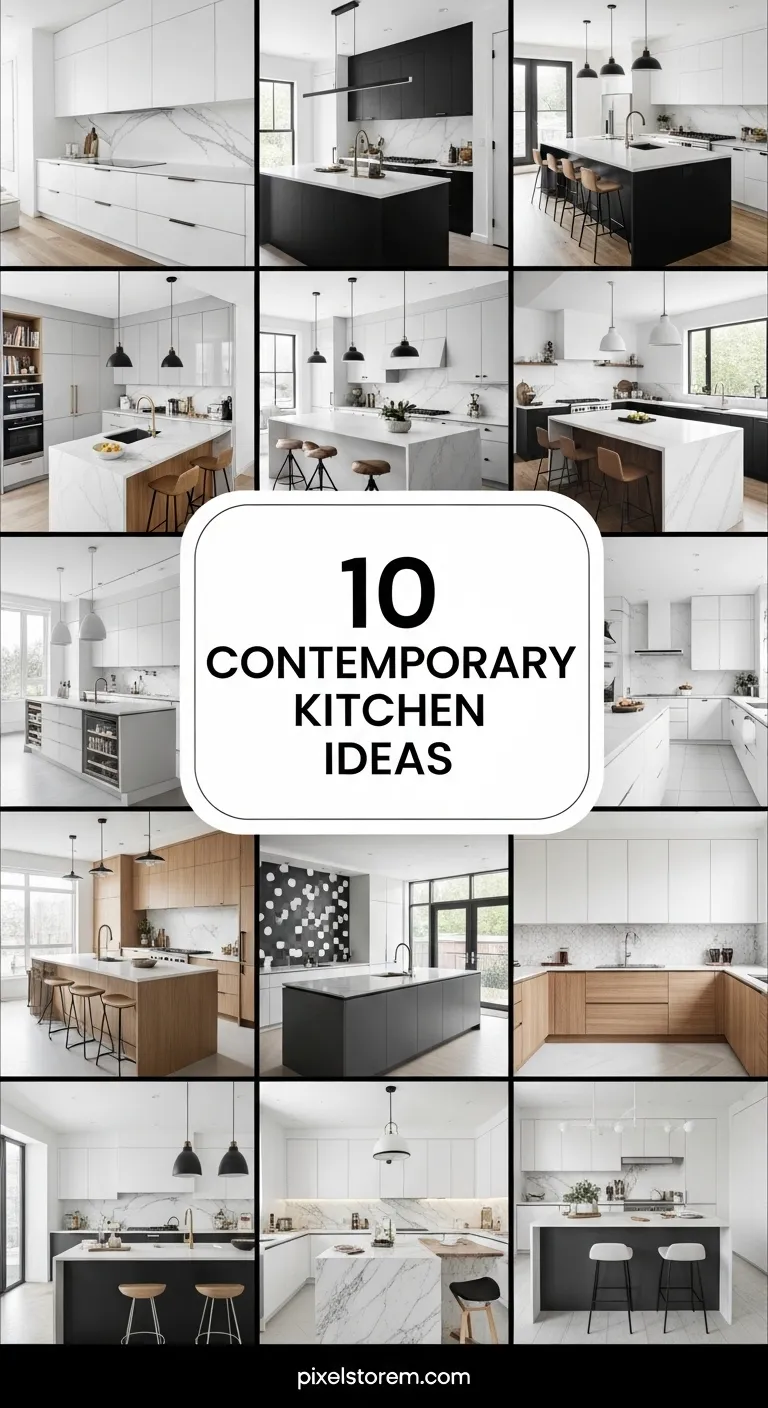 10 Contemporary Kitchen Ideas for a Sleek, Modern, and Functional Space