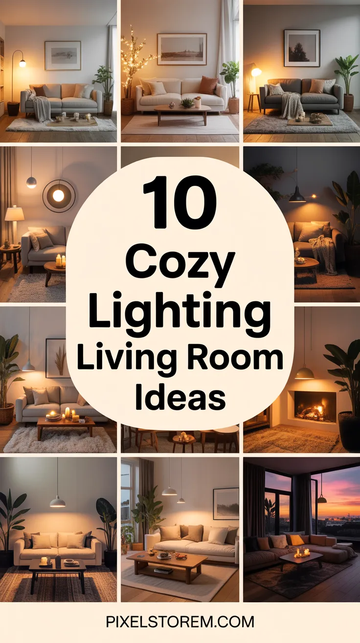 10 Cozy Lighting Living Room Ideas for a Warm and Inviting Space