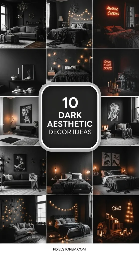 10 Dark Aesthetic Decor Ideas for a Bold, Moody, and Stylish Space