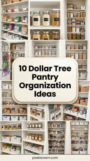 10 Dollar Tree Pantry Organization Ideas
