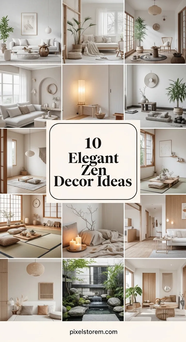 10 Elegant Zen Decor Ideas for a Calm, Minimal, and Peaceful Space
