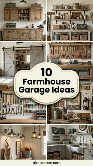 10 Farmhouse Garage Ideas