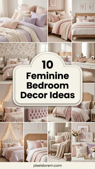 10 Feminine Bedroom Decor Ideas
