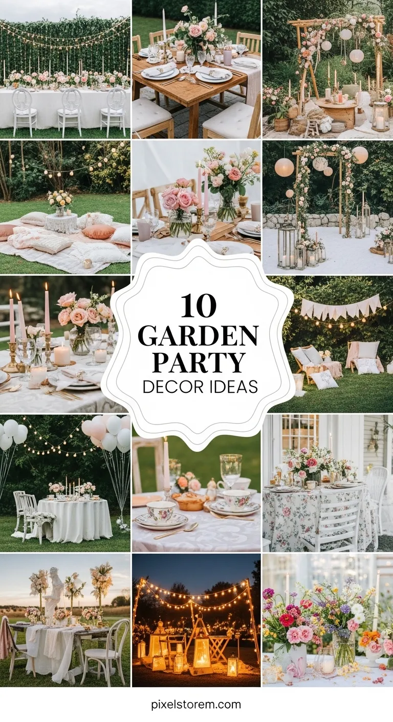 10 Garden Party Decor Ideas for a Beautiful, Fresh, and Stylish Outdoor Celebration