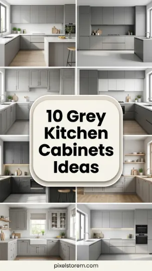 10 Grey Kitchen Cabinets Ideas