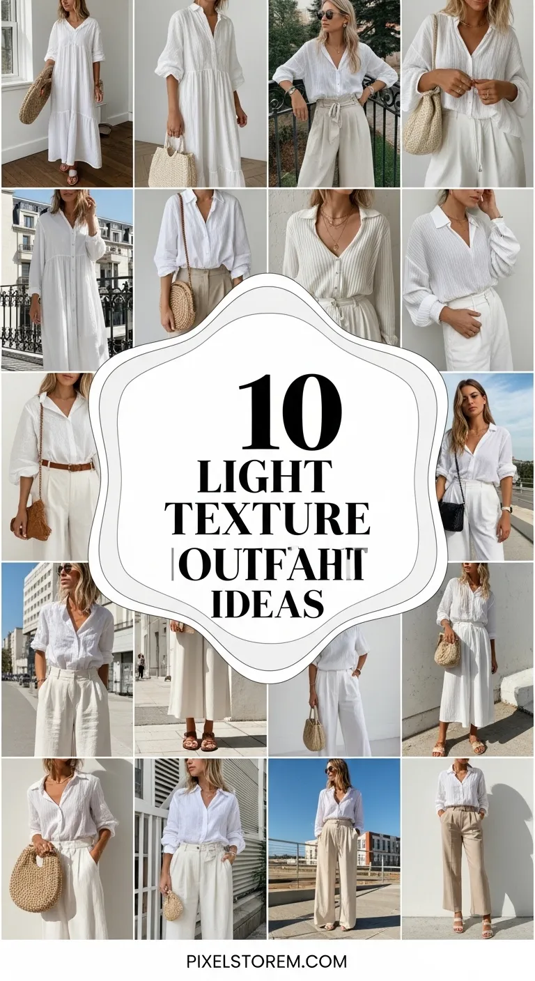 10 Light Texture Outfit Ideas for a Soft, Airy, and Stylish Look