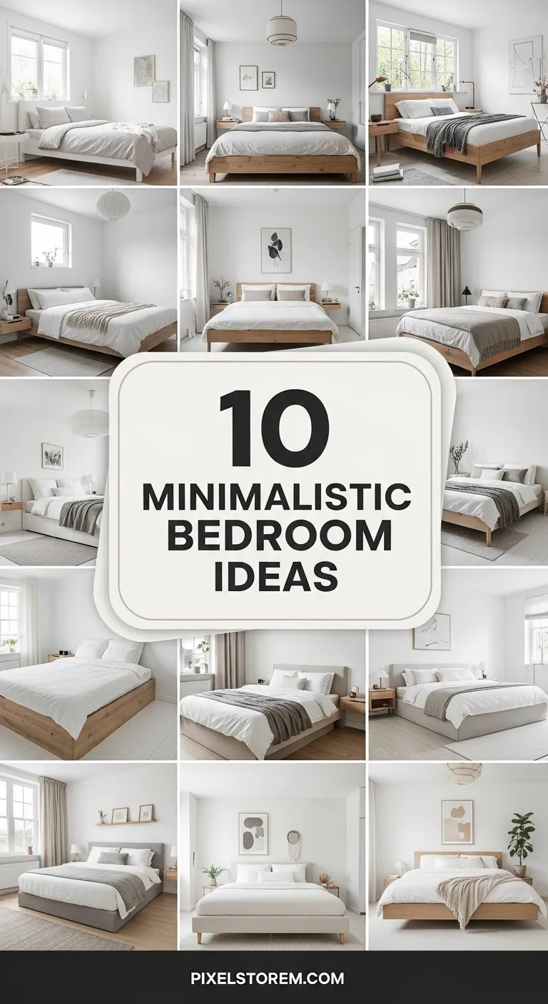 10 Minimalistic Bedroom Ideas for a Clean, Peaceful, and Modern Living Space