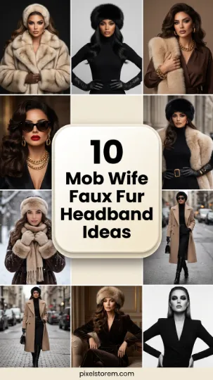 10 Mob Wife Faux Fur Headband Ideas