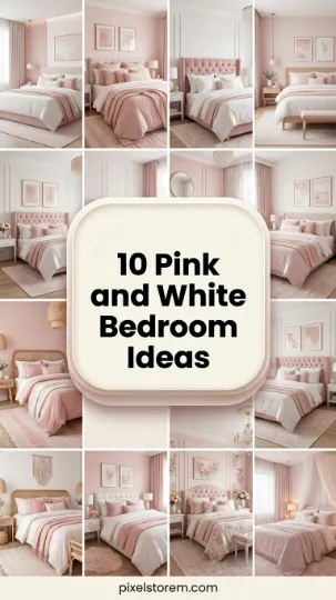 10 Pink and White Bedroom Ideas