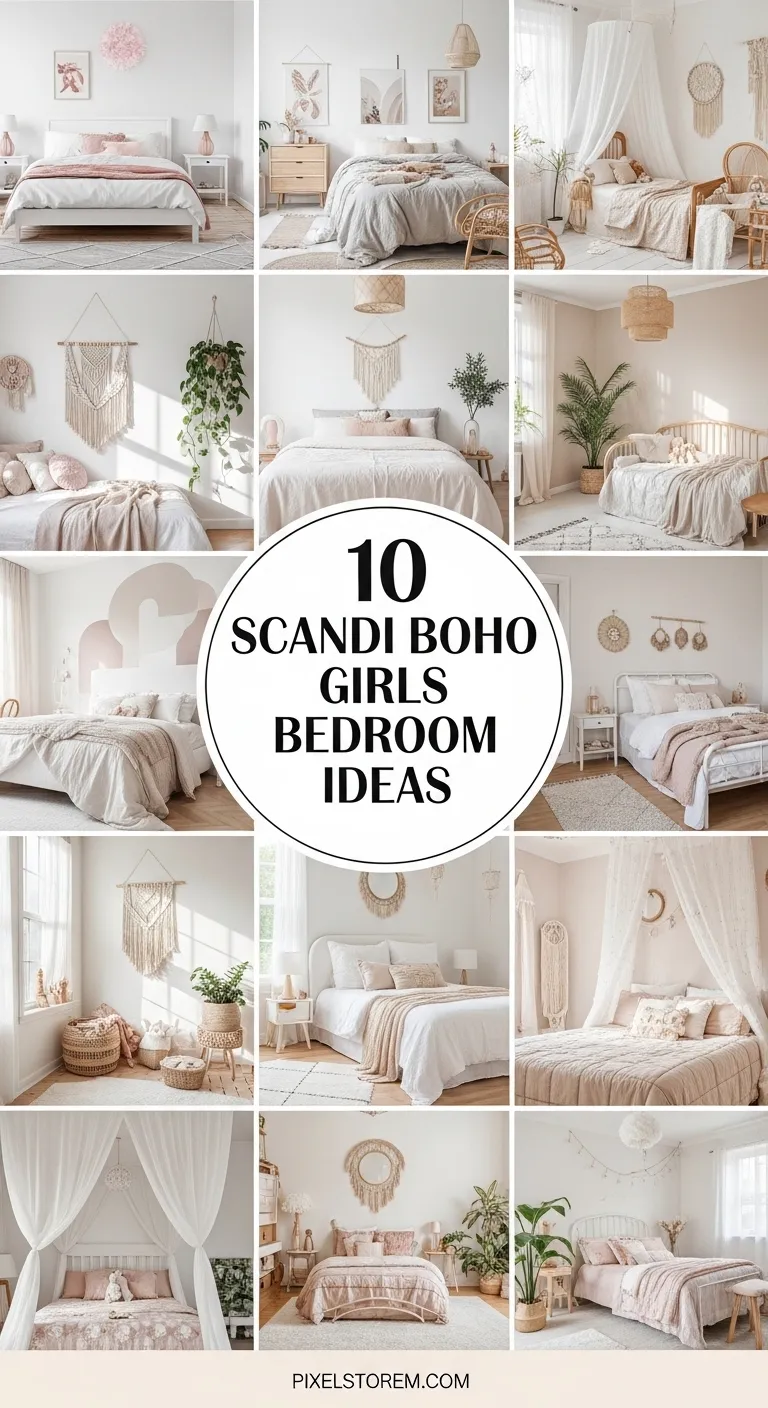 10 Scandi Boho Girls Bedroom Ideas for a Soft, Cozy, and Stylish Space