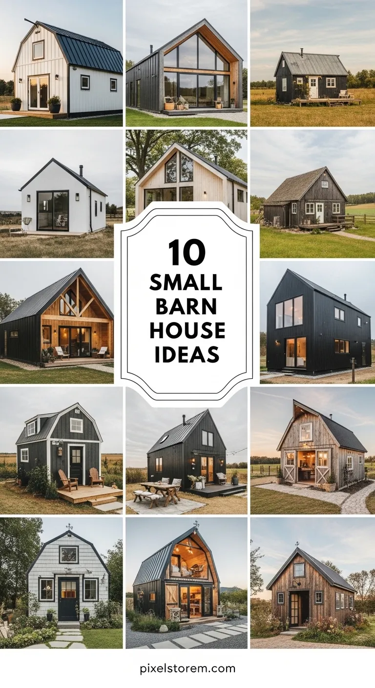 10 Small Barn House Ideas for a Cozy, Rustic, and Functional Living Space